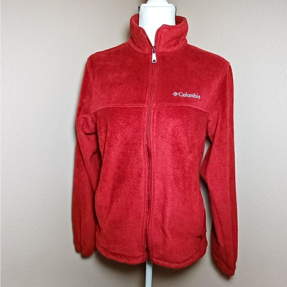 Columbia Red Full Zipjacket. Sizes